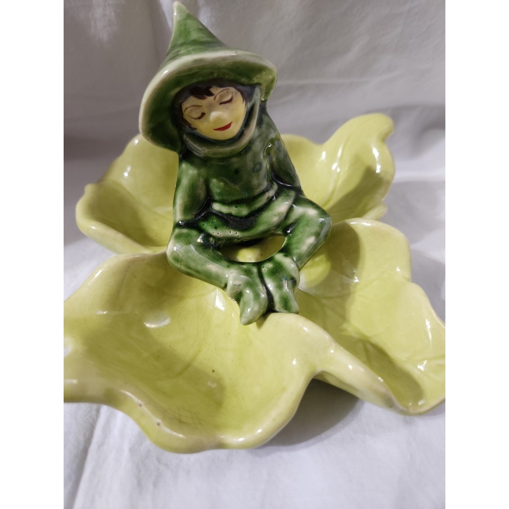 Pixie‎ Elf Ceramic Table Topper Treasure Holder Dish